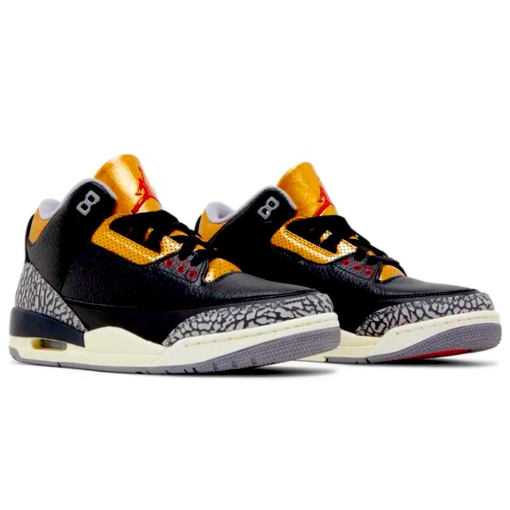 Jordan 3 Black Gold EUC